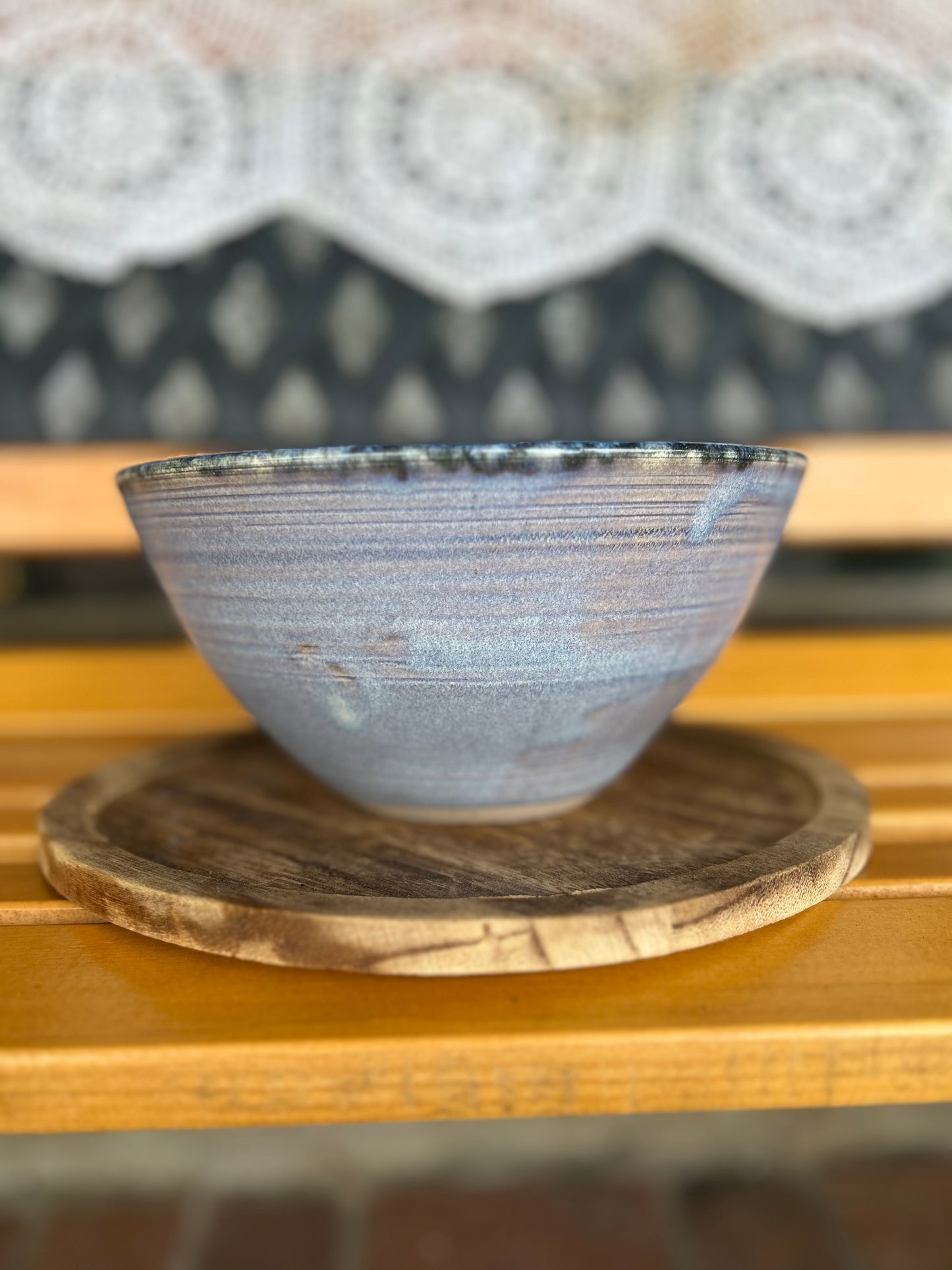 Sky Blue Glazed Handmade Bowl