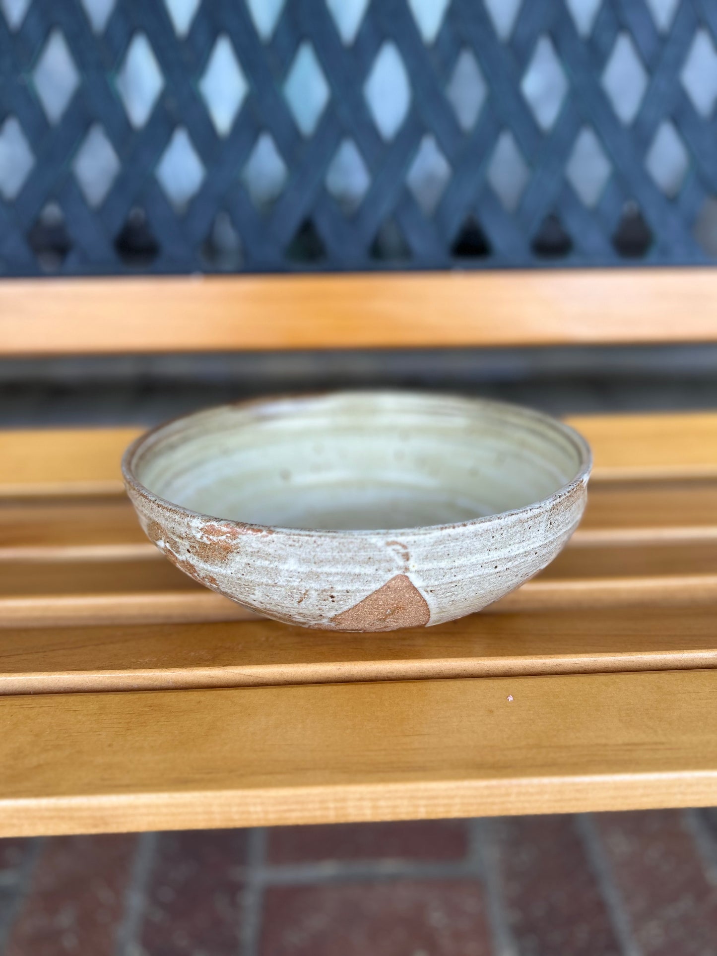 Beige Handmade Clay Bowl