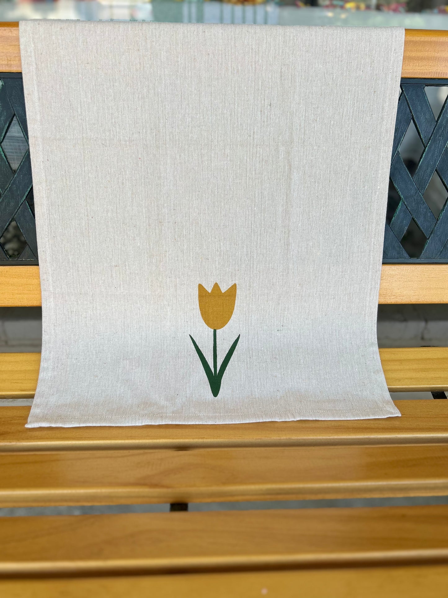 Yellow Flower Spring Kitchen Towel