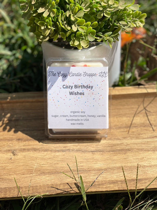 Cozy Birthday Wishes Clamshell Wax Melt