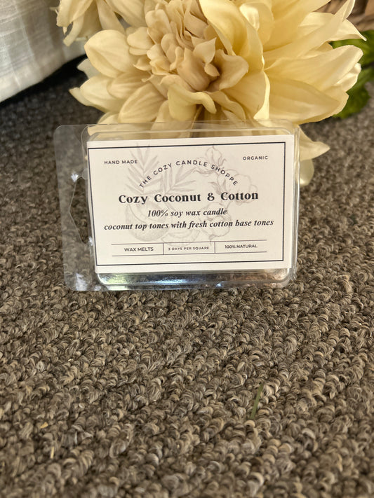 Coconut & Cotton Clamshell Wax Melt