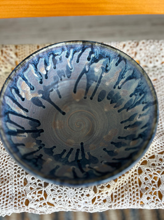 Sky Blue Glazed Handmade Bowl