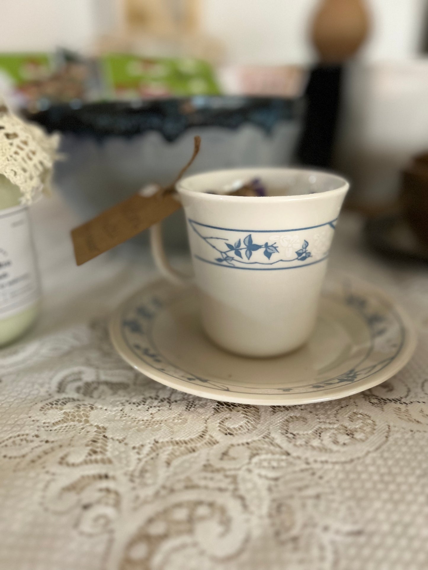 Alabama Kudzu in a Mug with Saucer