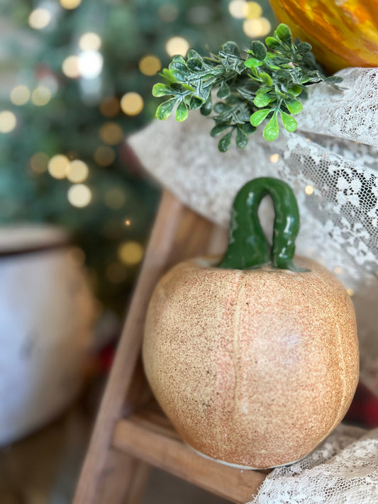 Handmade Clay Pumpkin