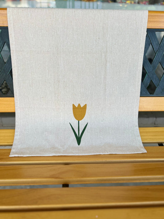 Yellow Flower Spring Kitchen Towel